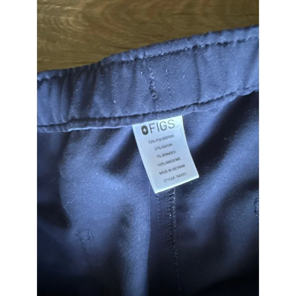 Figs Scrub Pants Technical Collection Navy Blue Cargo Mens Small Nursing